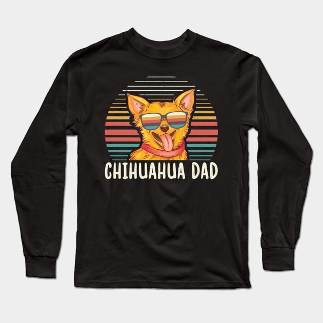 Chihuahua Dad | Dog Owner Chihuahuas Long Sleeve T-Shirt by Streetwear KKS